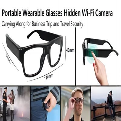 Wearable Wearable Registreertoestel van de de Glazenfhd 1080P 30FPS Vlog Camera van WIFI Video
