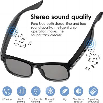 G6 de Videozonnebril van Bluetooth voor Mannen Vrouwenuv400 Bescherming
