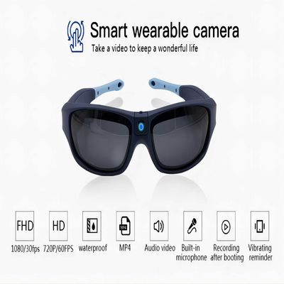 van de Cameraglazen van 1080P HD de Sport Videozonnebril DVR Eyewear tot het Geheugen van 30FPS 64GB