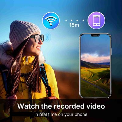 De Globale Verbinding van WIFI Live Streaming Wearable Smart Glasses Internet P2P