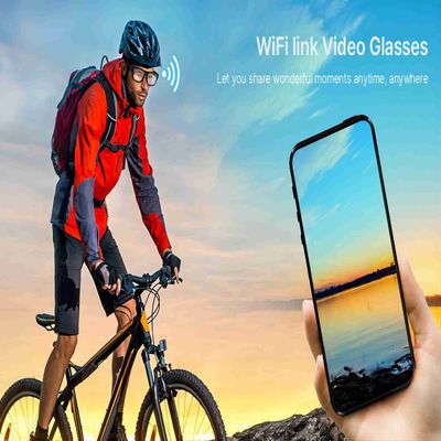 De Globale Verbinding van WIFI Live Streaming Wearable Smart Glasses Internet P2P