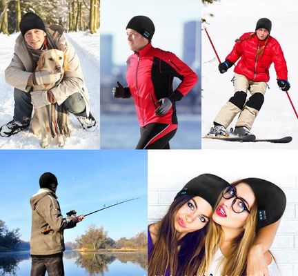 Bluetooth Beanie voor Mannen de Hoed van Bluetooth, de Giften van Mannen, de Giften van Kerstmistechnologie van Vrouwenbeanie hat black headphones unique