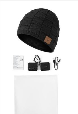 Bluetooth Beanie voor Mannen de Hoed van Bluetooth, de Giften van Mannen, de Giften van Kerstmistechnologie van Vrouwenbeanie hat black headphones unique