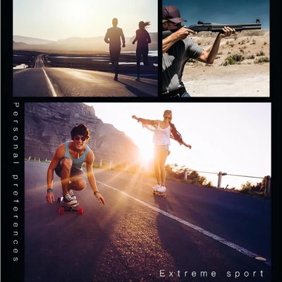 2K30FPS de Zonnebril van de actievideocamera voor het Met een skateboard rijden van Snowboarding-de Jacht