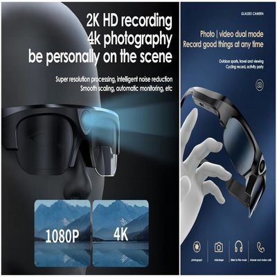 Volledige Draadloze Bluetooth de Zonnebrilcamera van HD 1080P met Foto, Video, Audio