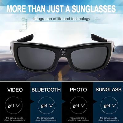 720p de Videozonnebril die van Bluetooth voor Trekking het Lopen Golf Openluchtsporten registreren