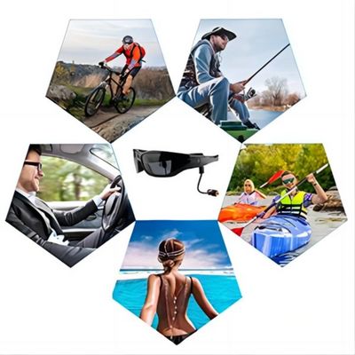 De Zonnebrilcamera van de sleep Lopende Marathon G4F 1080P Bluetooth met Muziek, Telefoon het Roepen