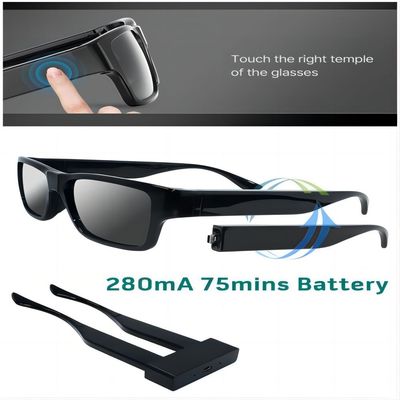 Het verre Controlemechanisme Spy Video Sunglasses met neemt Beelden Videoopname