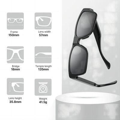 Het verre Controlemechanisme Spy Video Sunglasses met neemt Beelden Videoopname