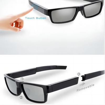 G2-64G verborgen Sunglcasses met Hoek 80° die Wearable Lichaamsvideocamera registreren