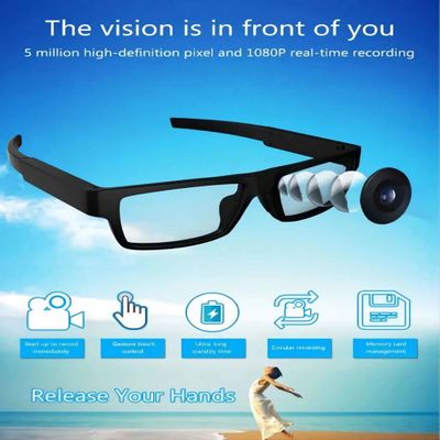 G2-64G verborgen Sunglcasses met Hoek 80° die Wearable Lichaamsvideocamera registreren