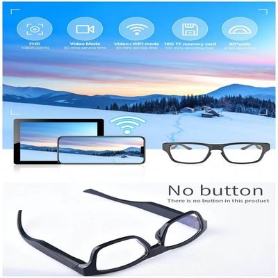 Openlucht de Camerahanden van Mini Security Camera Glasses Wireless Vrij om 1080P-Opname