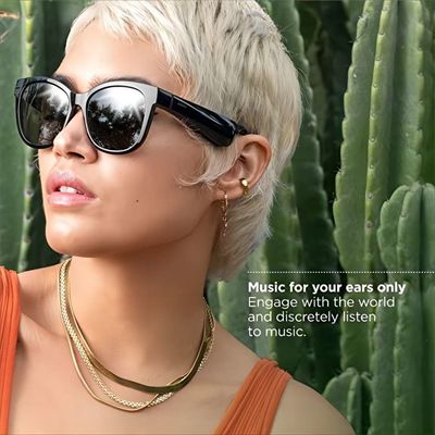 Audiozonnebril van sport de Draadloze Bluetooth met Open Oorhoofdtelefoons