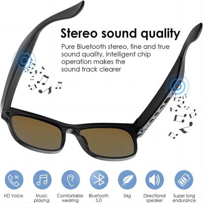 G6 de Videozonnebril van Bluetooth voor Mannen Vrouwenuv400 Bescherming