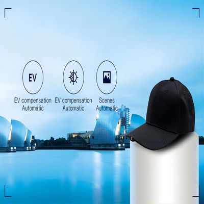 Wearable Registreertoestel van de de Hoeden128gb Externe Opslag 1296P van de Lichaamscamera Verborgen Camera