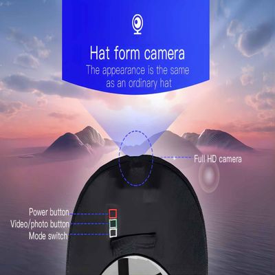 2K Wearable lichaam-Versleten het Honkbalglb 1296P Registreertoestel van de Cameraspion voor de Jacht Visserij Wandeling