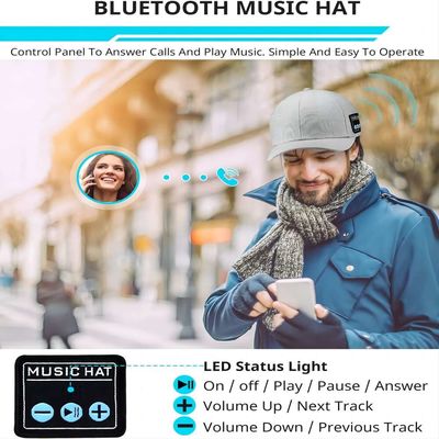 Hoed met Bluetooth-van de de hoeden draadloze slimme spreker van sprekers de regelbare bluetooth telefoon GLB voor openluchtsport