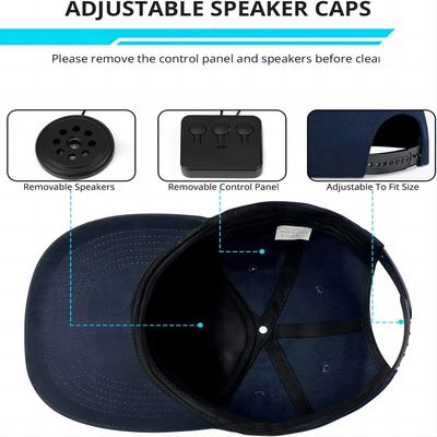 Bluetooth-hoed met sprekers regelbare Ingebouwde Batterij de speeltijd van de tot 24 urenmuziek voor het Lopen, het Ski?en, Trekking Biking