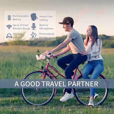 Bluetooth-honkbal GLB met hoofdtelefoons, ingebouwde microfoon en stereosprekers, navulbare de muziekhoed van USB voor mannen vrouwen