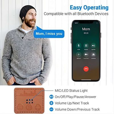 De multifunctionele van de de hoedencamera B5 van Bluetooth Beanie Hands-free telefoongesprekken/Muziek/Warmte/Opname naar de Winter de jacht, het Lopen