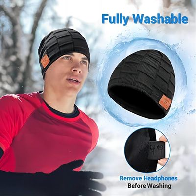 Geniet van Muziek houden Warm Bluetooth Beanie Hat For Driving Climbing Skinng