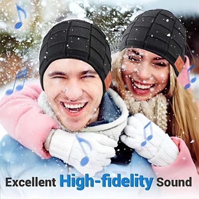 Geniet van Muziek houden Warm Bluetooth Beanie Hat For Driving Climbing Skinng