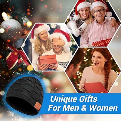 B5 Bluetooth 5,0 de Sprekersmuziek van Beanie Hat With Wireless Headphone het Dubbele Genieten van