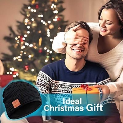 Geniet van de Draadloze Bluetooth de sprekers Zwarte hoed van Bluetooth Beanie Hat met muziek als Giften van Kousstuffers voor familie