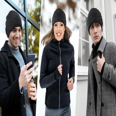 Geniet van de Draadloze Bluetooth de sprekers Zwarte hoed van Bluetooth Beanie Hat met muziek als Giften van Kousstuffers voor familie