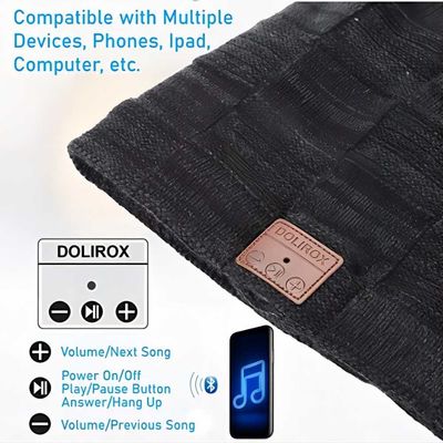 Geniet van de Draadloze Bluetooth de sprekers Zwarte hoed van Bluetooth Beanie Hat met muziek als Giften van Kousstuffers voor familie