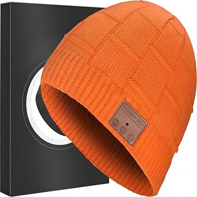 Oranje de Muziek Handsfree Vraag van Bluetooth Beanie Hat Wireless Headset Listening