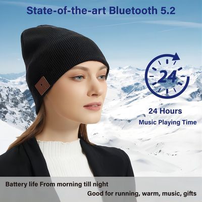 Mannen de Winter van Vrouwenbluetooth Beanie Hat Headphone Music Hat breit GLB