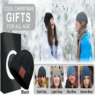Bluetooth Draadloos Beanie Hat Knit Music Hat voor het Cirkelen, Kunstschaatsen, Wandeling