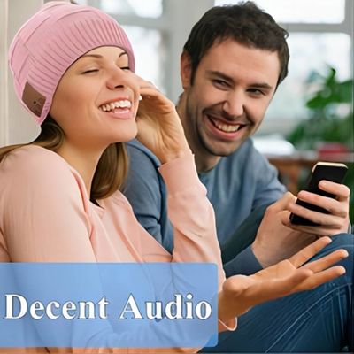 Wrielesshoofdtelefoons Bluetooth Beanie Hat Music Listening Warm Wind