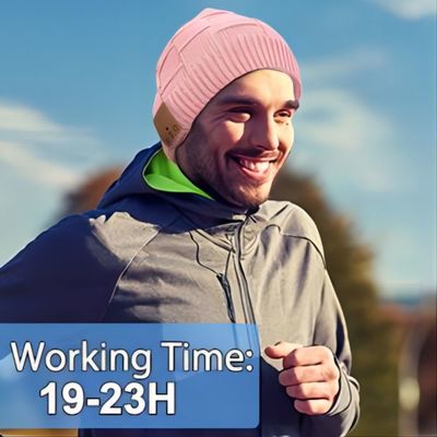 Wrielesshoofdtelefoons Bluetooth Beanie Hat Music Listening Warm Wind