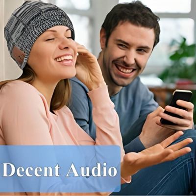 Winter, Wandeling die, het Beklimmen, Bluetooth Beanie Hat With Wireless Headset BT5.0 de aanstoten