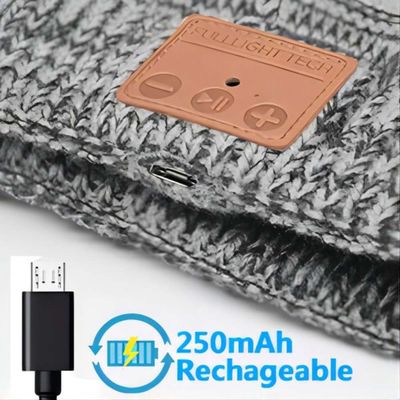 Winter, Wandeling die, het Beklimmen, Bluetooth Beanie Hat With Wireless Headset BT5.0 de aanstoten
