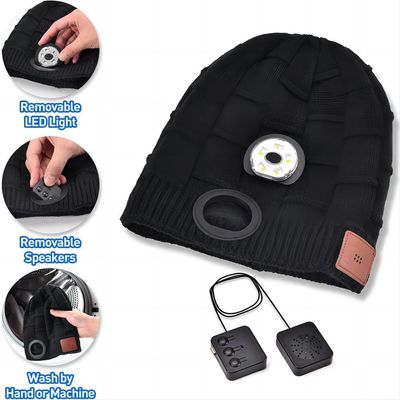 Nacht het Lopen van de LEIDENE van Bluetooth Beanie Hat van de Nachtjogging de Playback Lampmuziek