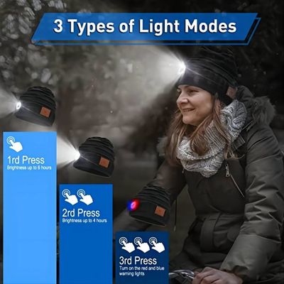Mannen Vrouwen hem Haar Bluetooth-Giften van Hoedenbeanie novelty headwear christmas stocking Stuffers