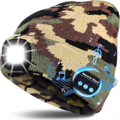 Bluetooth-de Hoofdtelefoonshoed van Bluetooth van de Oortelefoonhoed met Muziek Draadloze Hoofdtelefoon
