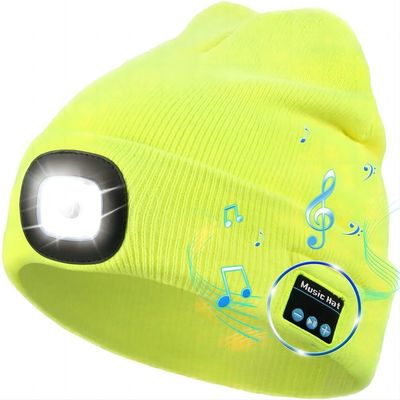 Van de LEIDENE de Hoofdtelefoonshoed Koplampmuziek GLB Bluetooth voor Kerstmis, Verjaardagen, Mensen