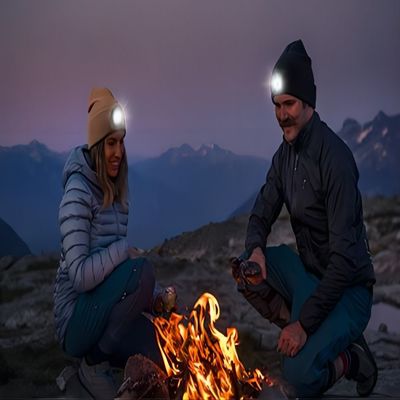 Van de LEIDENE de Hoofdtelefoonshoed Koplampmuziek GLB Bluetooth voor Kerstmis, Verjaardagen, Mensen