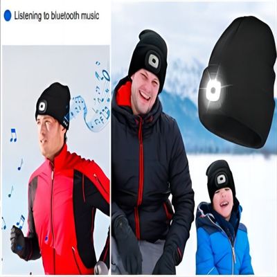 De unisex-Hoed van Flitslichtbluetooth met de Lichte Draadloze Hoed van de Hoofdtelefoonsmuziek