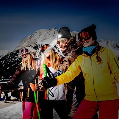 Afneembare Bluetooth-HOOFDbeanie hat with front light voor Nacht Visserij
