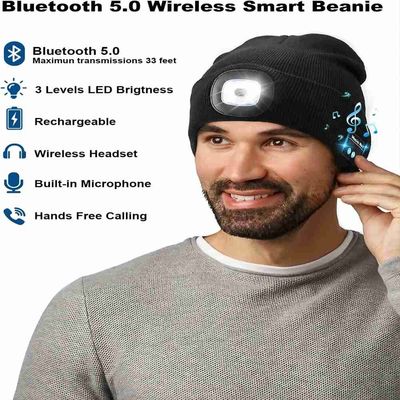 Draadloze de Hoofdtelefoonshoed van Oortelefoonsbluetooth met de Giften van Lichtenkerstmis