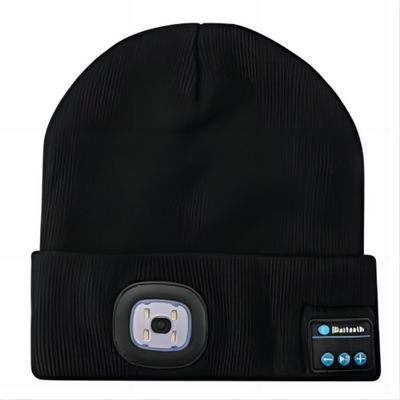 Unisex- HOOFDbeanie with light USB Rechargable overhandigt Vrije 4 LEIDENE Koplamp GLB