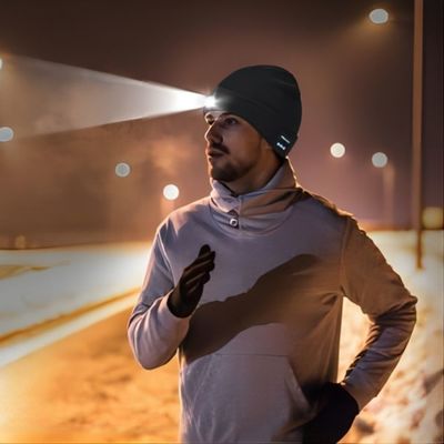 De Hoofdtelefoonshoed van opname Videobluetooth met Headflashlight-de Lijnopname van de Nachtvisie