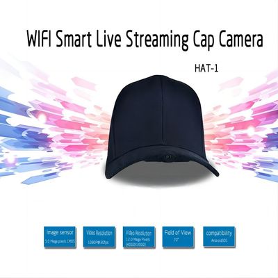 Wifi Verborgen Camerahoed voor de Jacht, Visserij, Wandeling, het Lopen, het Cirkelen, hoedencamera