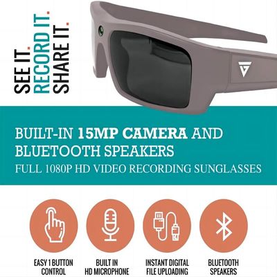 De video Videozonnebril van Opnamebluetooth