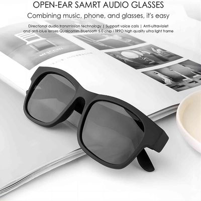 Open van het de Zonnebrilvolume van Bluetooth van Oorhoofdtelefoons Zwarte de Controle Anti UVlens